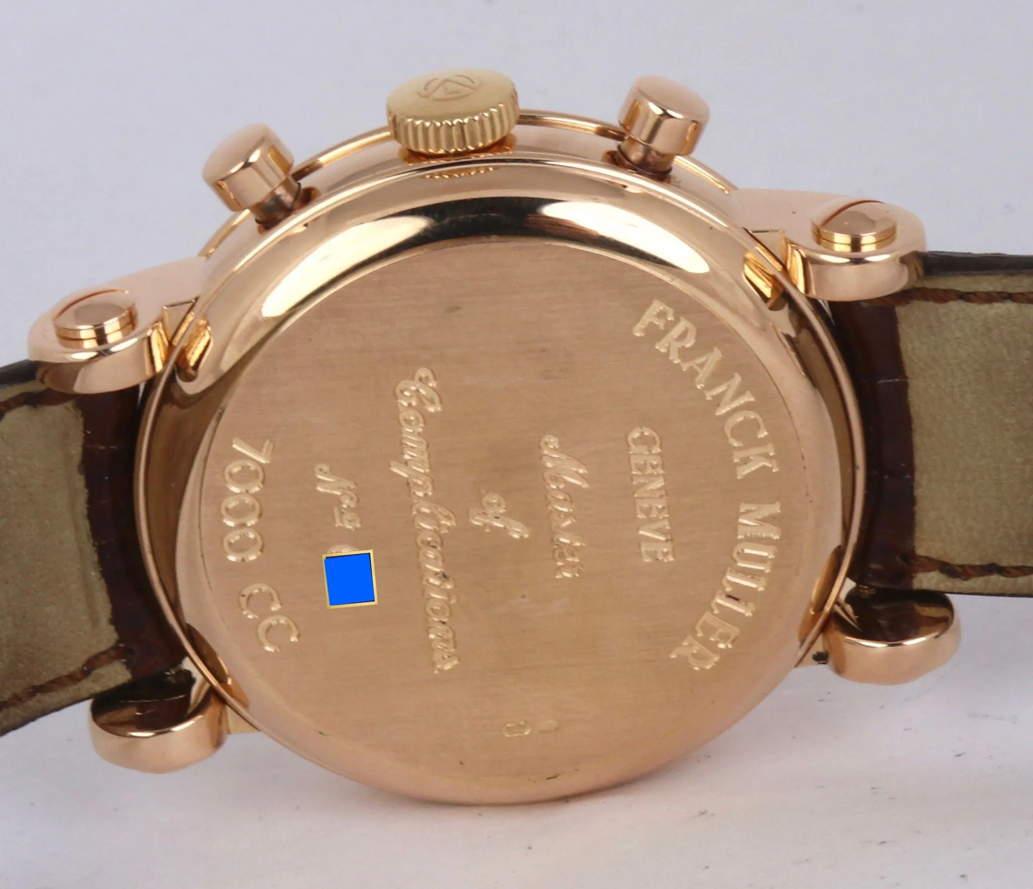 MINT Men's Franck Muller 7000 CC 39mm 18K Rose Gold Chronograph Automatic Watch