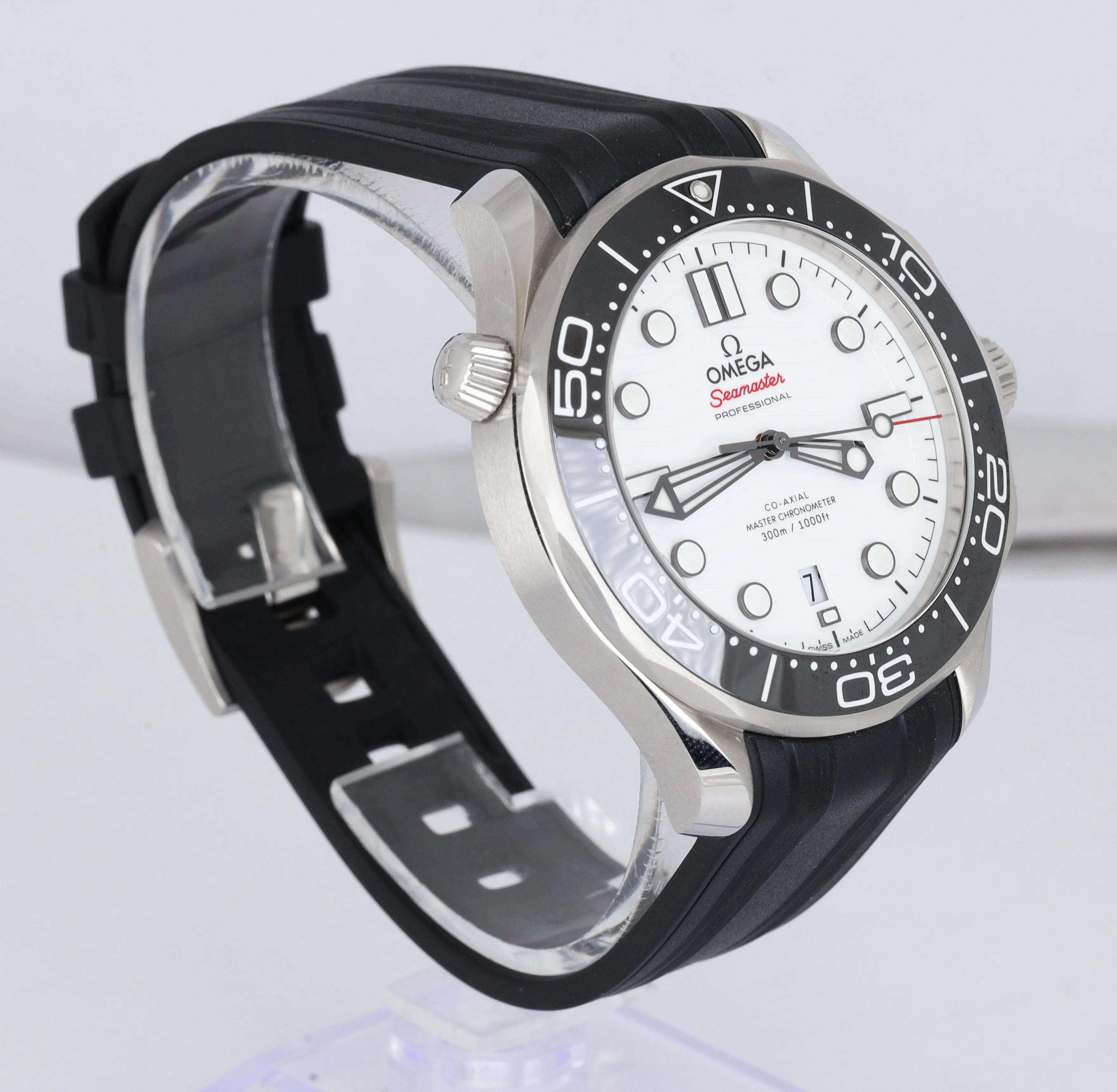 MINT Omega Seamaster 210.32.42.20.04.001 Diver White Chronometer Ceramic 42mm