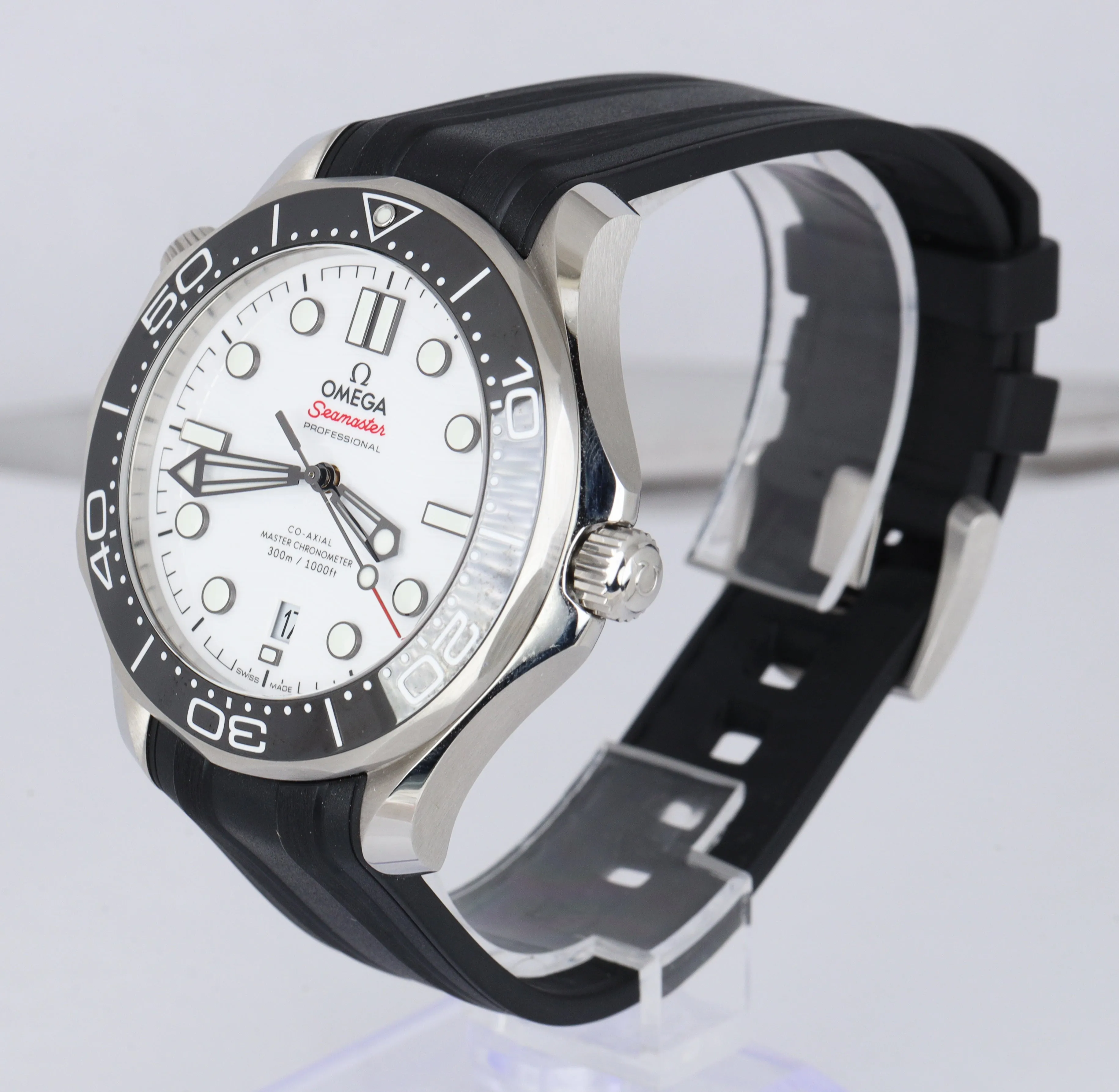 MINT Omega Seamaster 210.32.42.20.04.001 Diver White Chronometer Ceramic 42mm