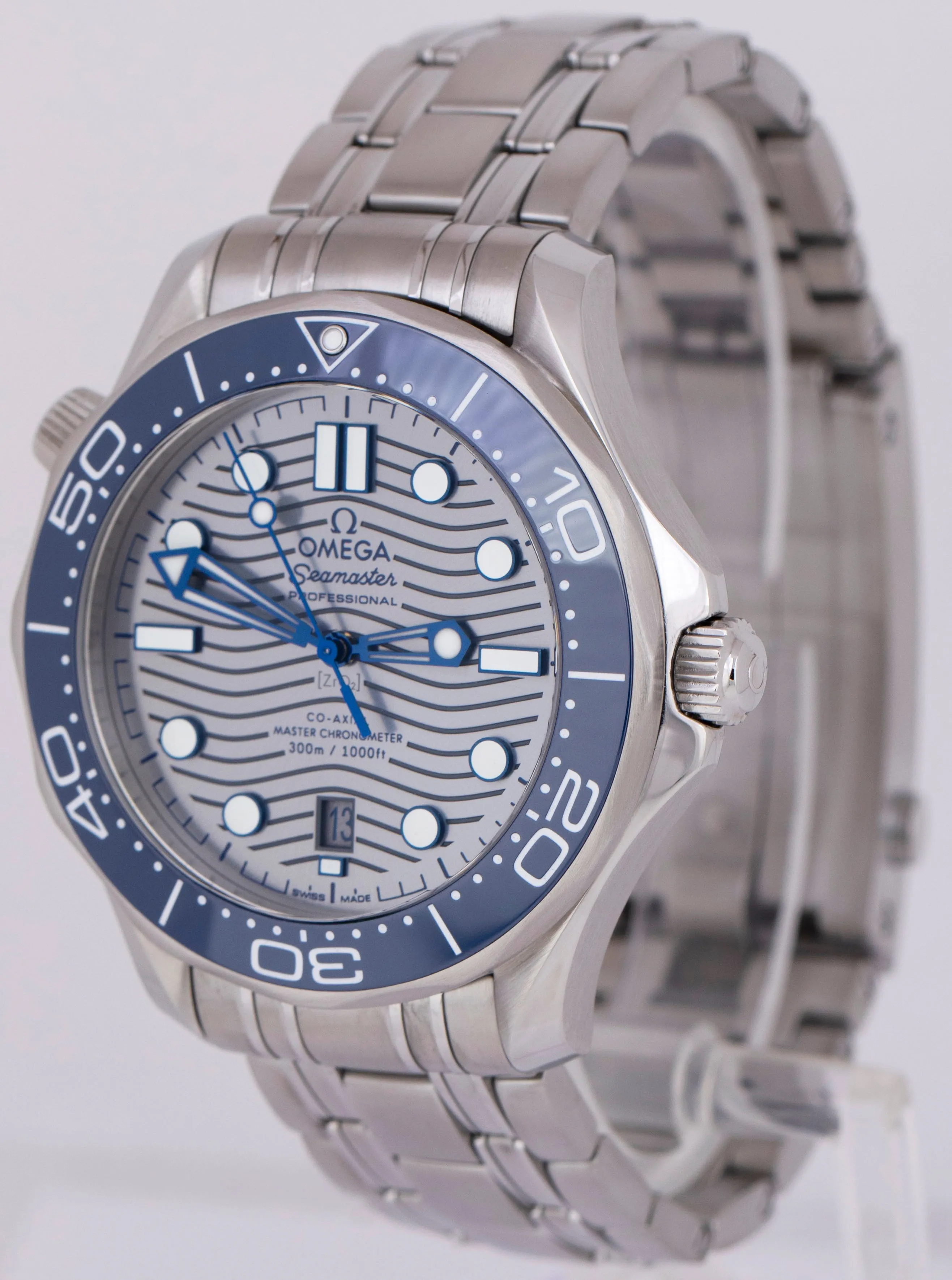 MINT Omega Seamaster Diver 300M 42mm Slate Gray Watch 210.30.42.20.06.001 BOX
