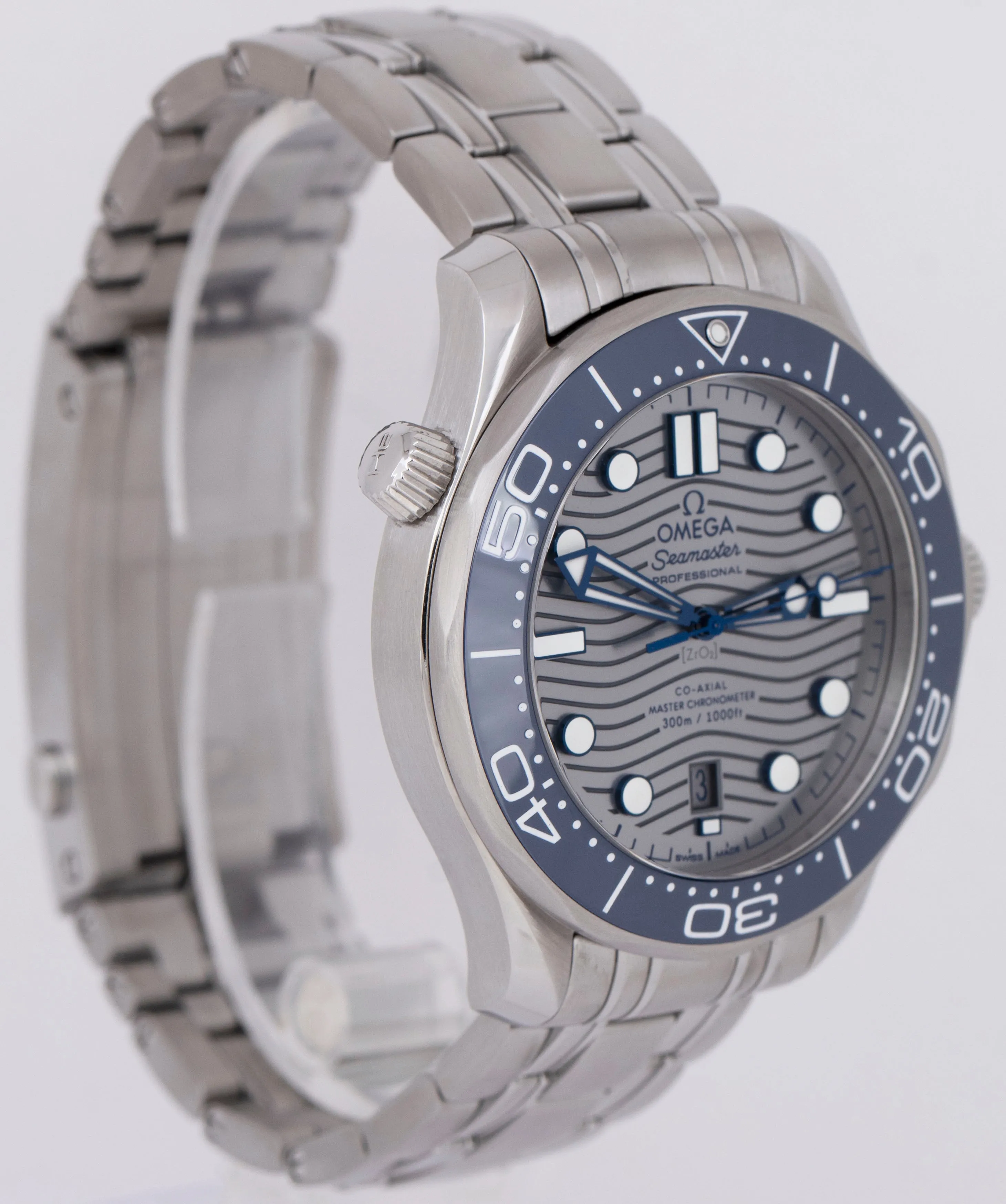 MINT Omega Seamaster Diver 300M 42mm Slate Gray Watch 210.30.42.20.06.001 BOX