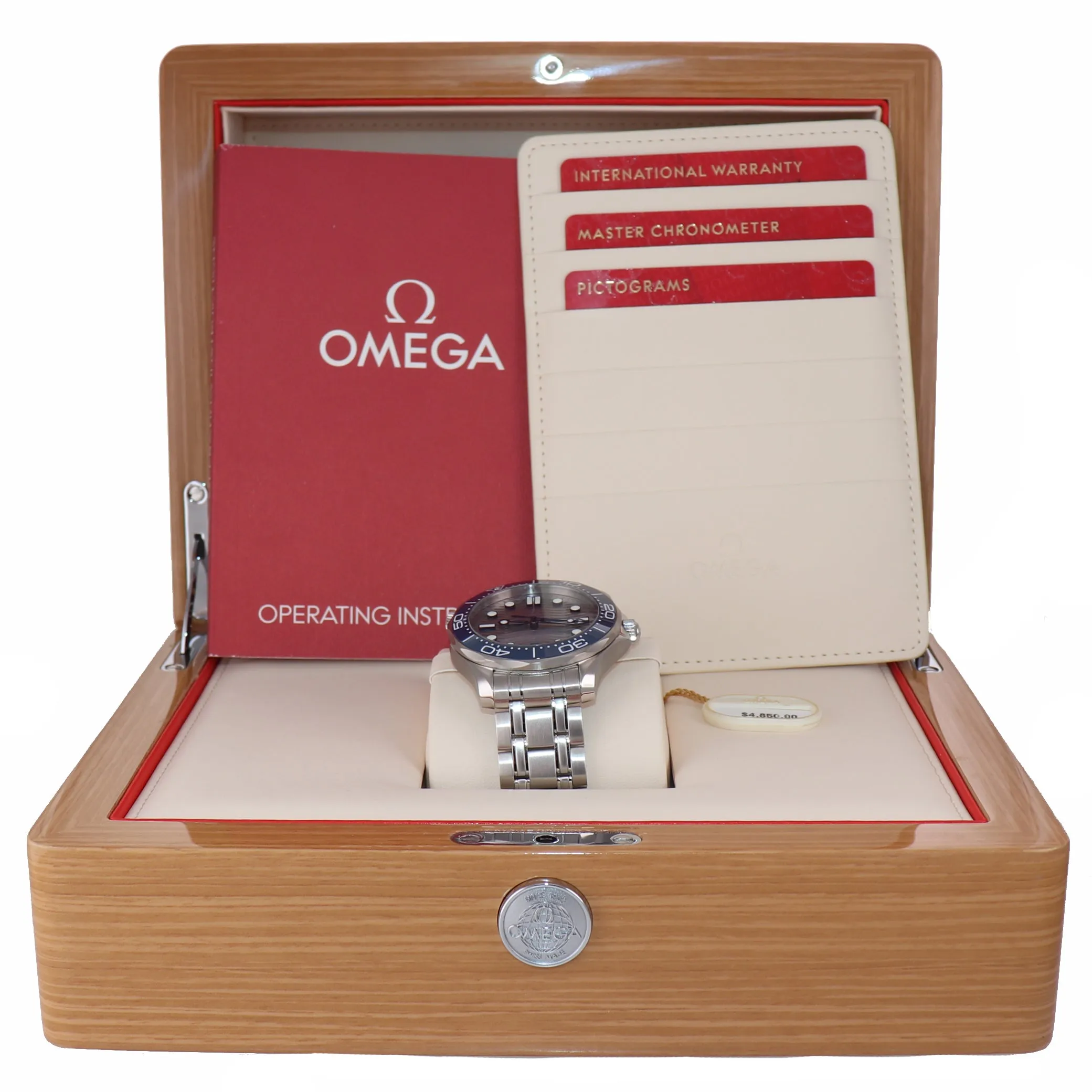 MINT PAPERS Omega Seamaster Diver 300M 42mm Grey Wave 210.30.42.20.06.001 Watch