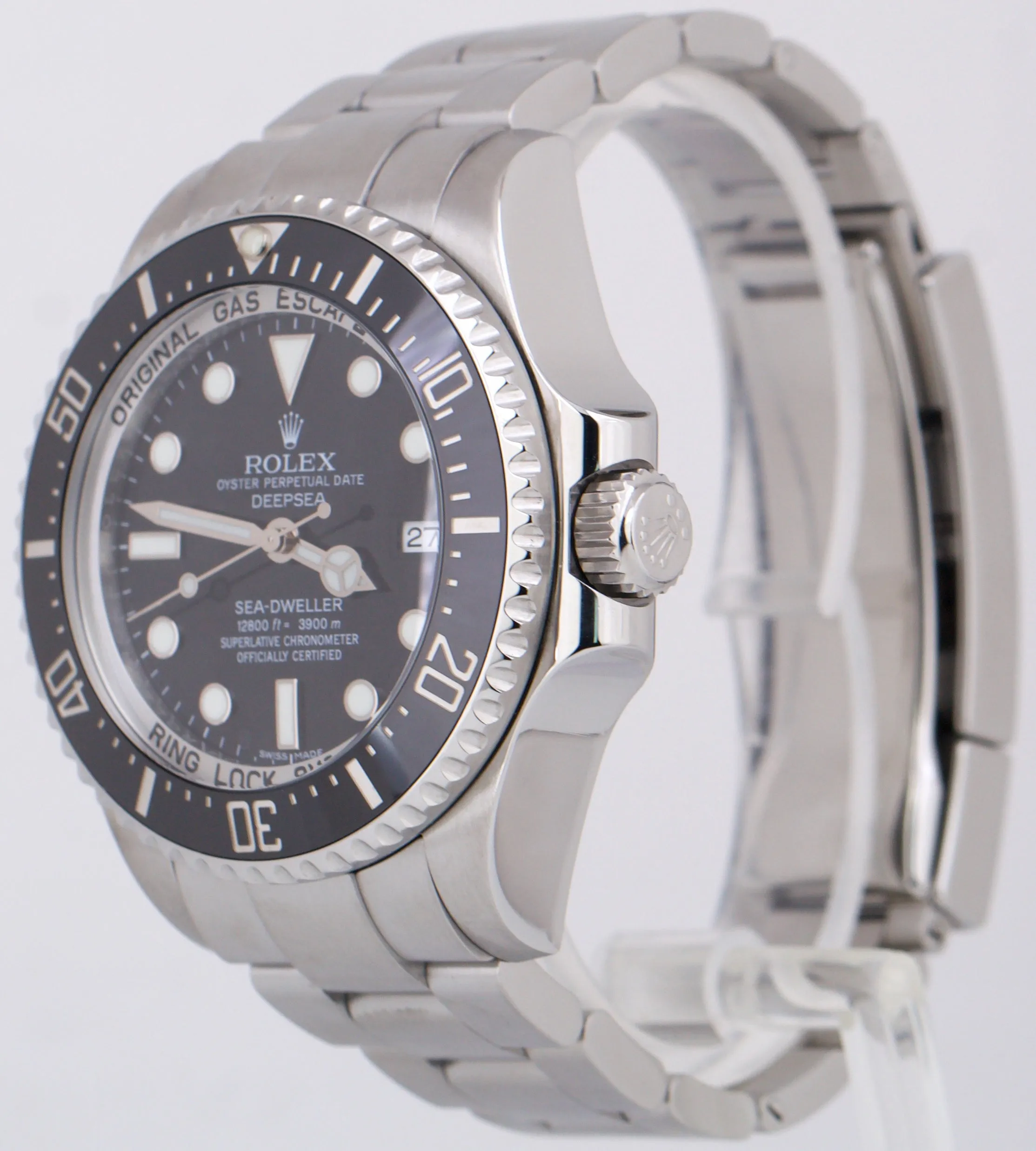 MINT PAPERS Rolex Sea-Dweller Deepsea 44mm BLACK Ceramic Steel Dive 116660 BOX