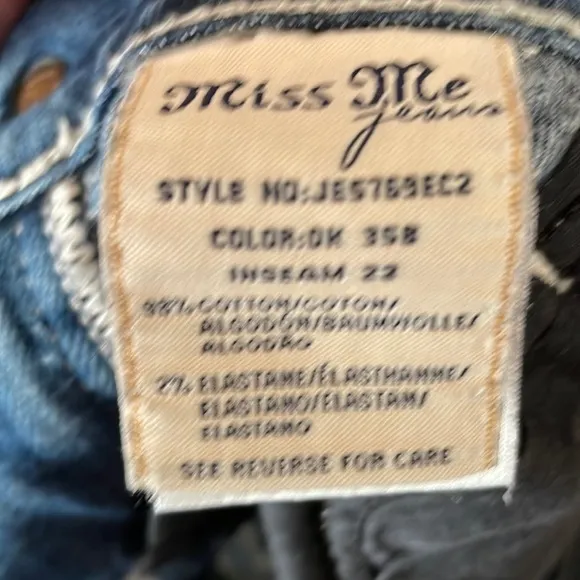 Miss Me Jean Capri Pants Size 29