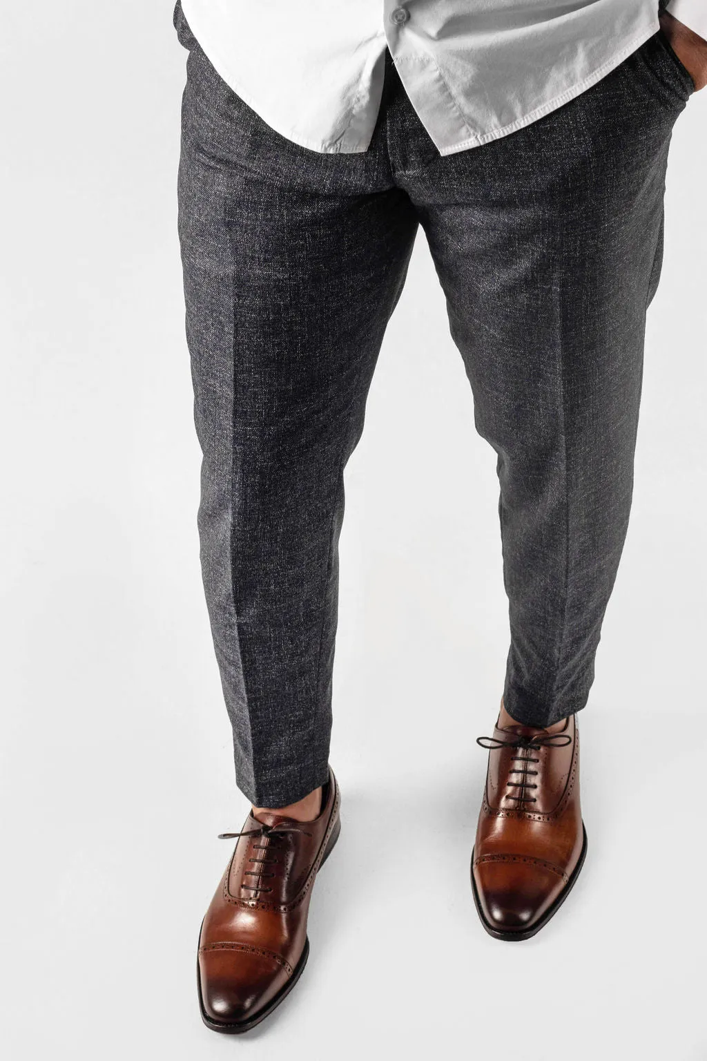 Modern-Fit Trouser in Livid Navy Blue