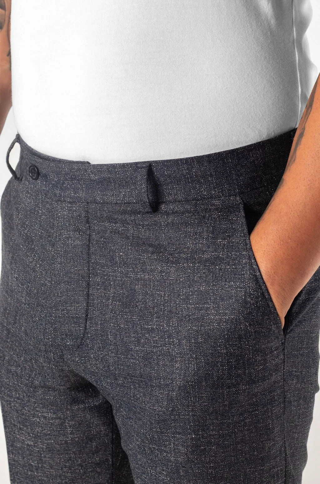Modern-Fit Trouser in Livid Navy Blue