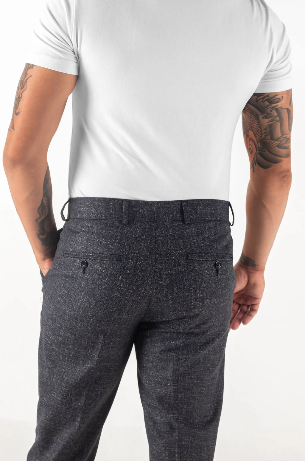 Modern-Fit Trouser in Livid Navy Blue