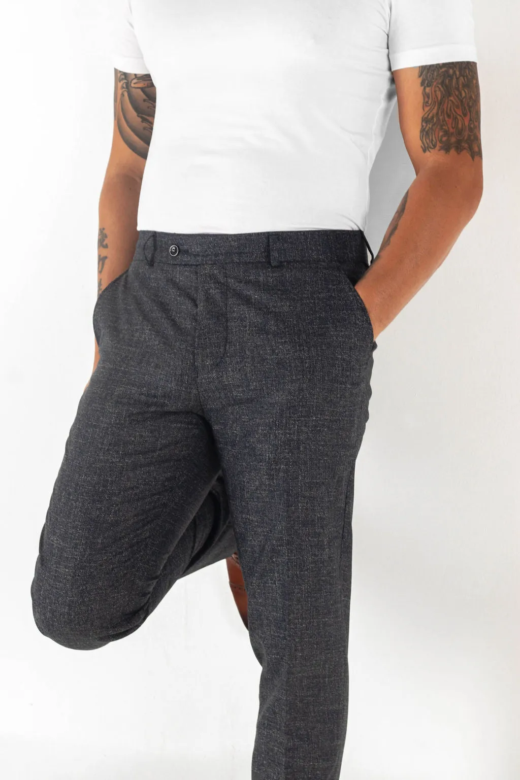 Modern-Fit Trouser in Livid Navy Blue