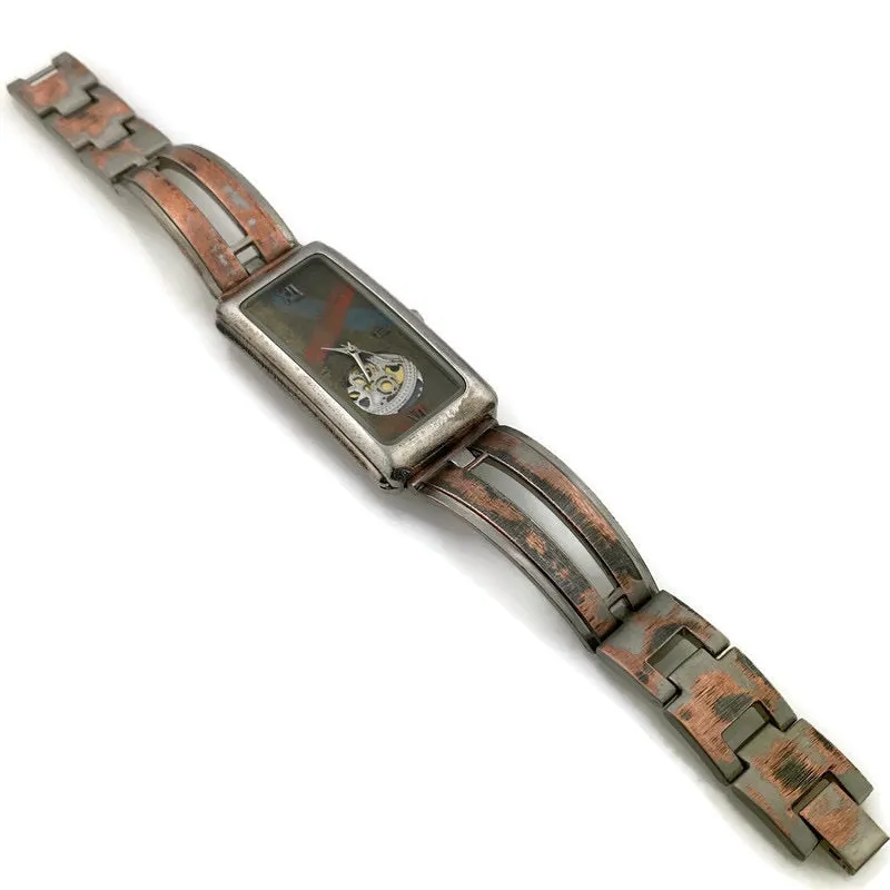 Movement Watch with Multi Color Dial
