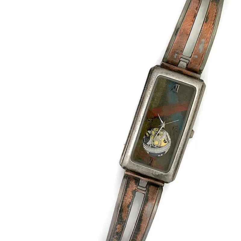 Movement Watch with Multi Color Dial