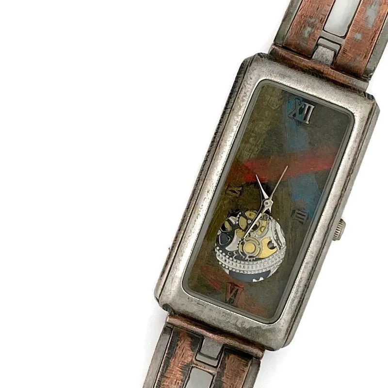 Movement Watch with Multi Color Dial