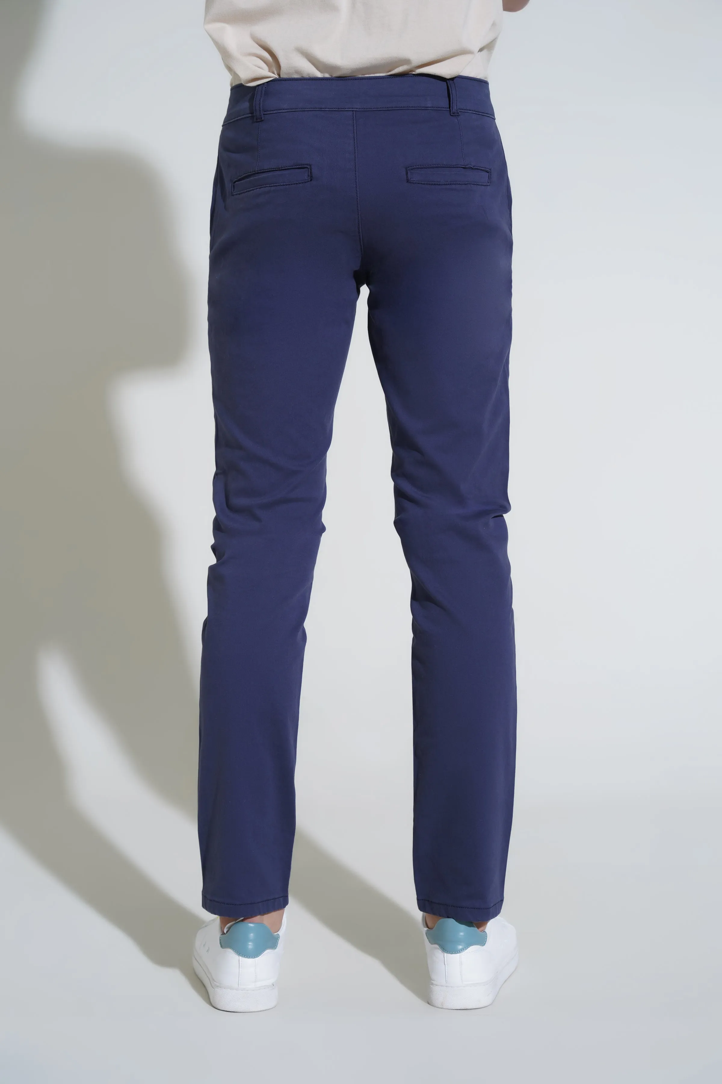Navy Pants-Slim Fit