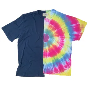 Navy/Tie-Dye Split T-shirt