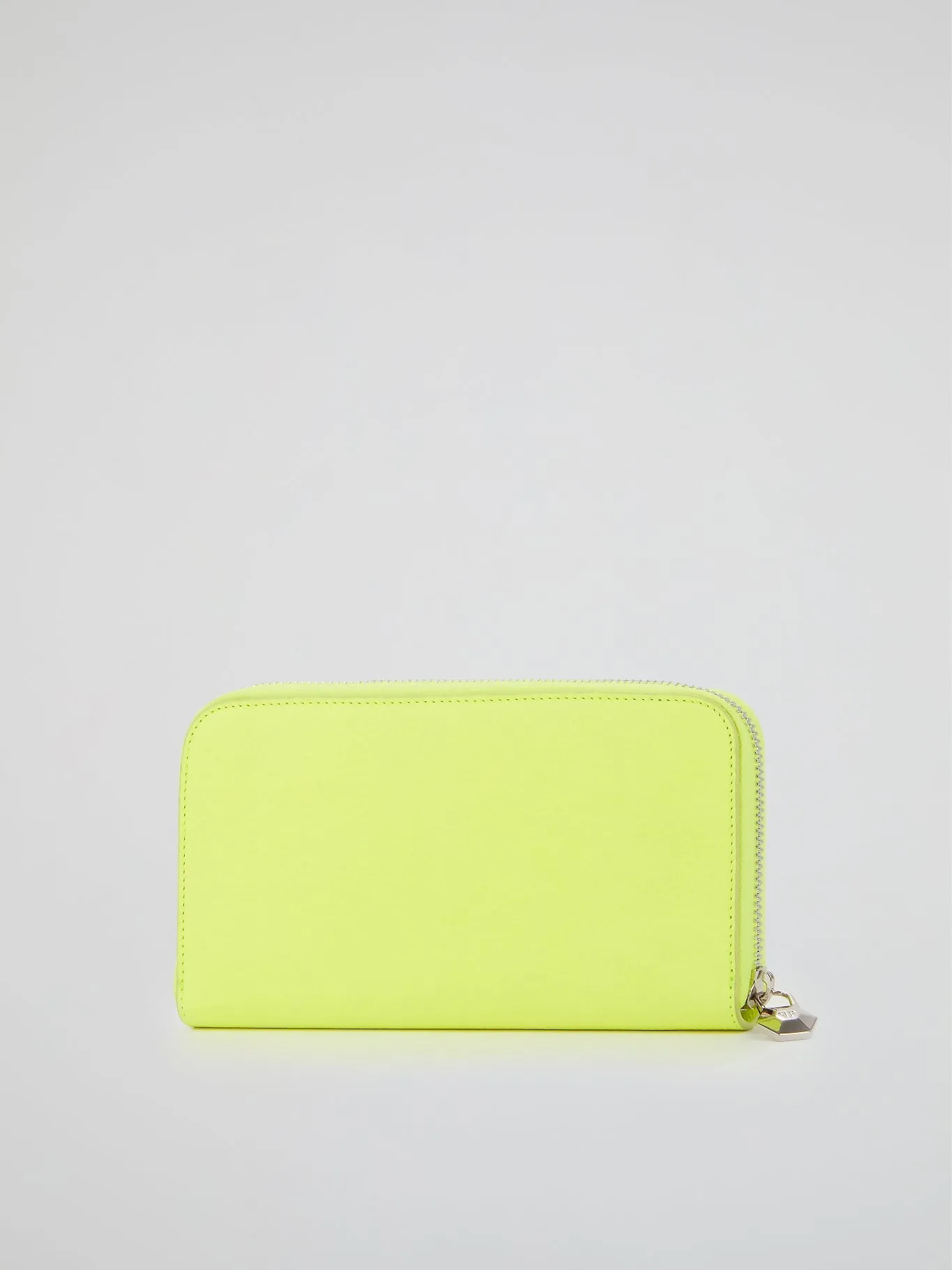 Neon Yellow Crystal Skull Continental Wallet
