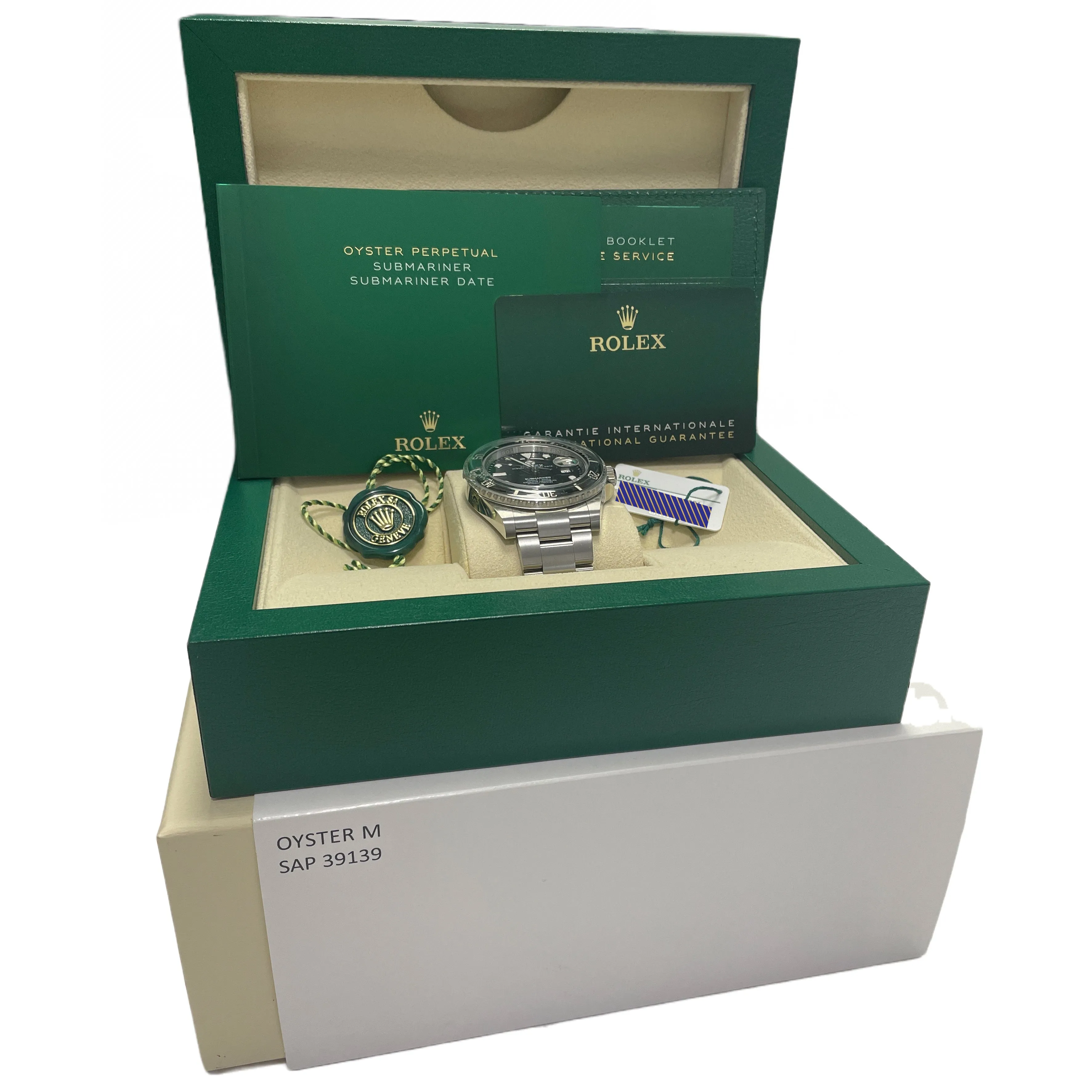 NEW 2023 PAPERS Rolex Submariner Date Black Stainless Steel 41mm 126610 LN B P