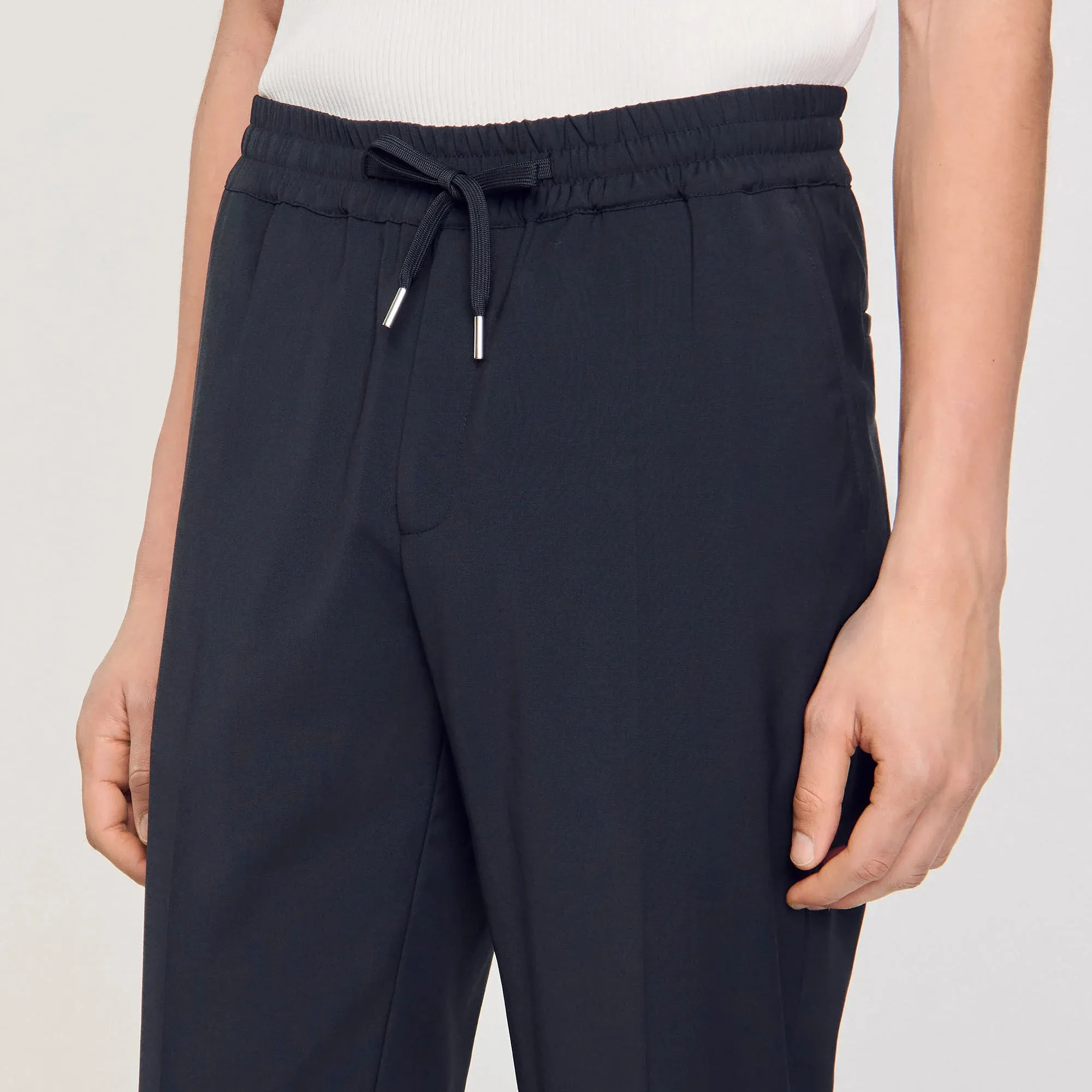 New Alpha Elasticated Straight-Leg Pants Fonte