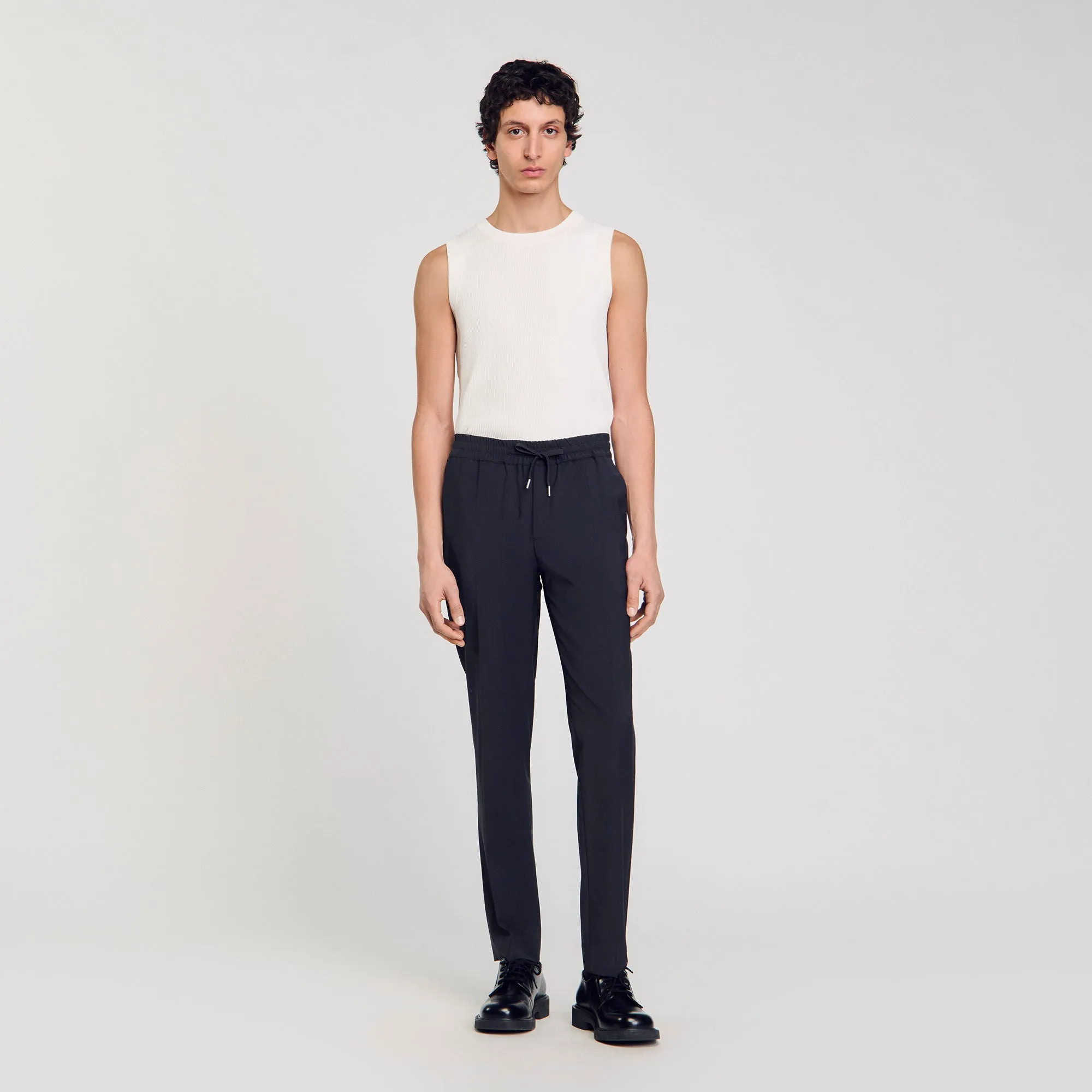 New Alpha Elasticated Straight-Leg Pants Fonte