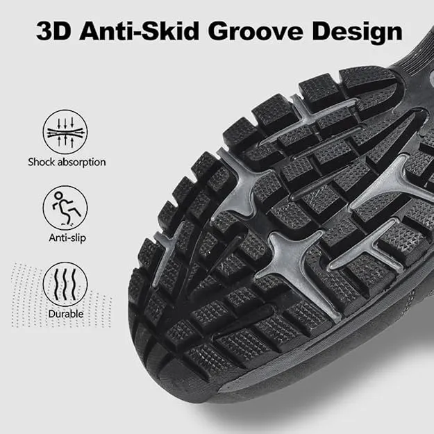 NEW Men's Hiking Shoes Slip On Waterproof Anti-Slip Shoes with Arch Support Lightweight Orthopedic Loafers Breathable Sneakers Low-top Walking Boat Shoe, Brown, Sz 11