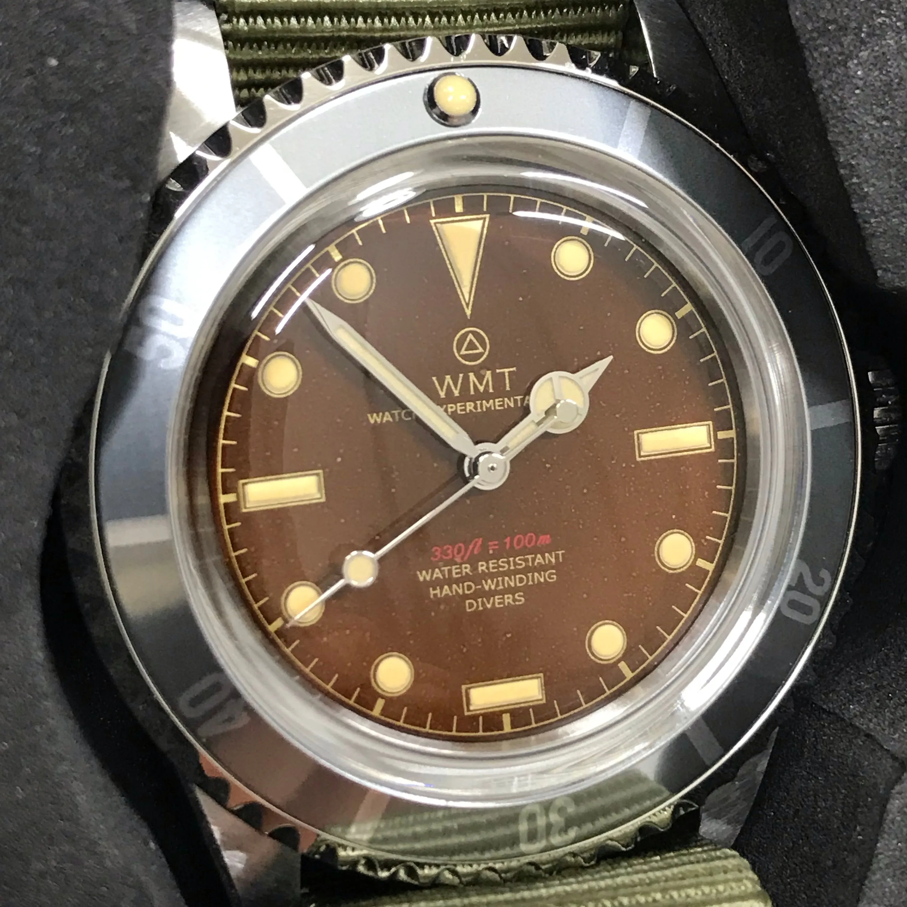 NEW! WMT Royal Marine - Frogman Tropical II Dial / Diver 'Ghost Bezel' Watch