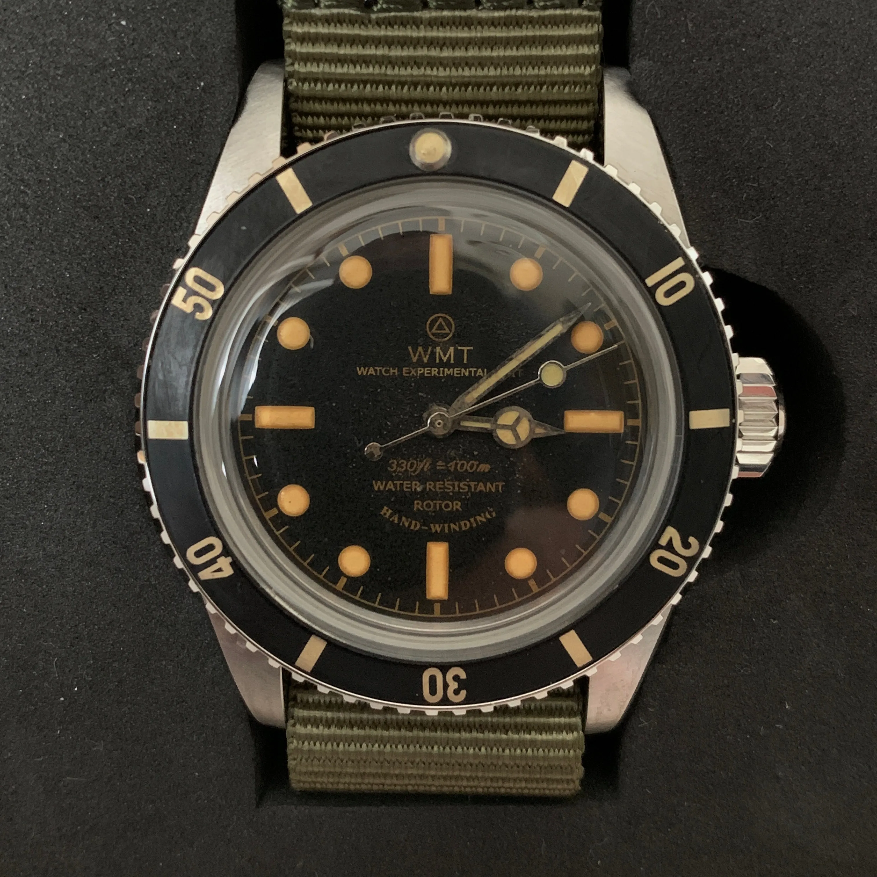 NEW! WMT Sea Diver - Sea Diver Dial / Diver Bezel AGED Watch 218-12