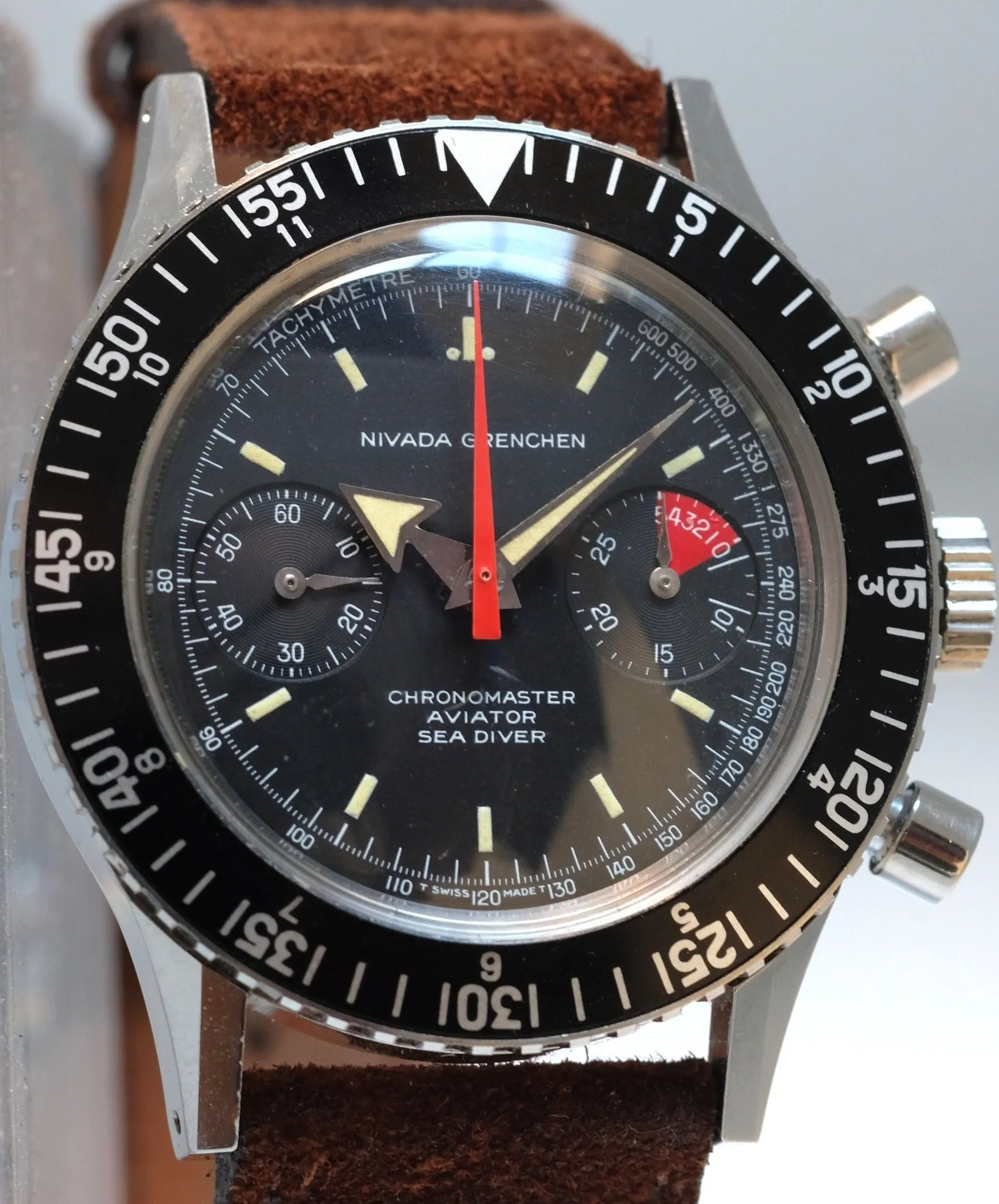 Nivada Grenchen Chronomaster Aviator Sea Driver