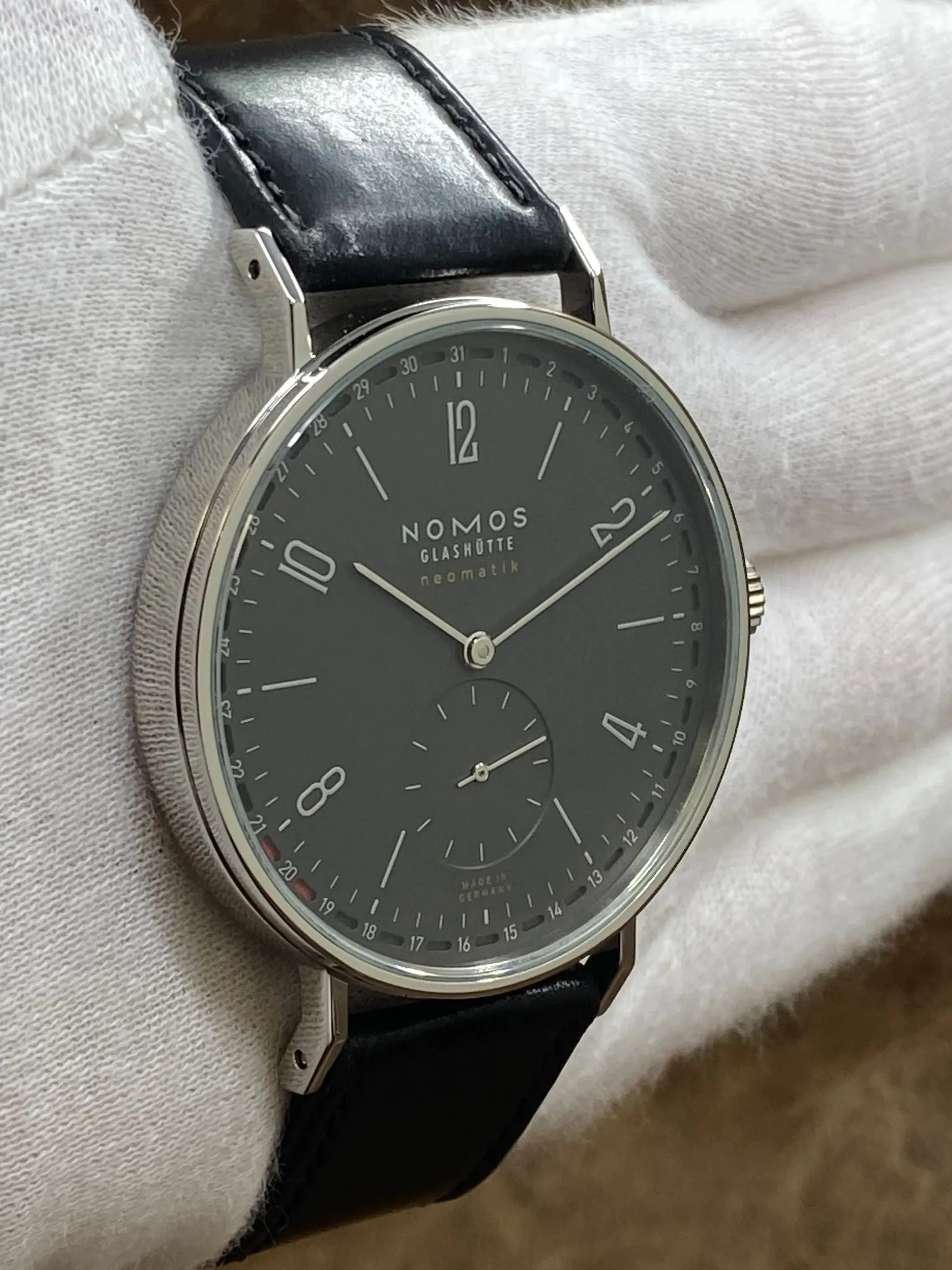 Nomos Tangente Neomatik 181 Ruthenium Grey Dial Automatic Men's Watch