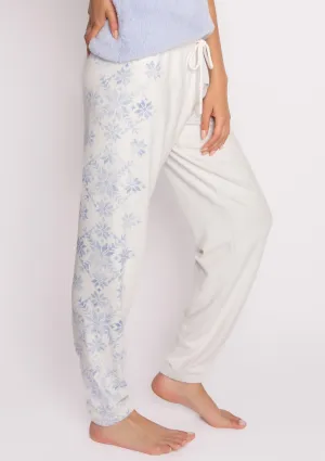 Nordic Nights Banded Sleepwear Pant In Heather Cloud - PJ Salvage