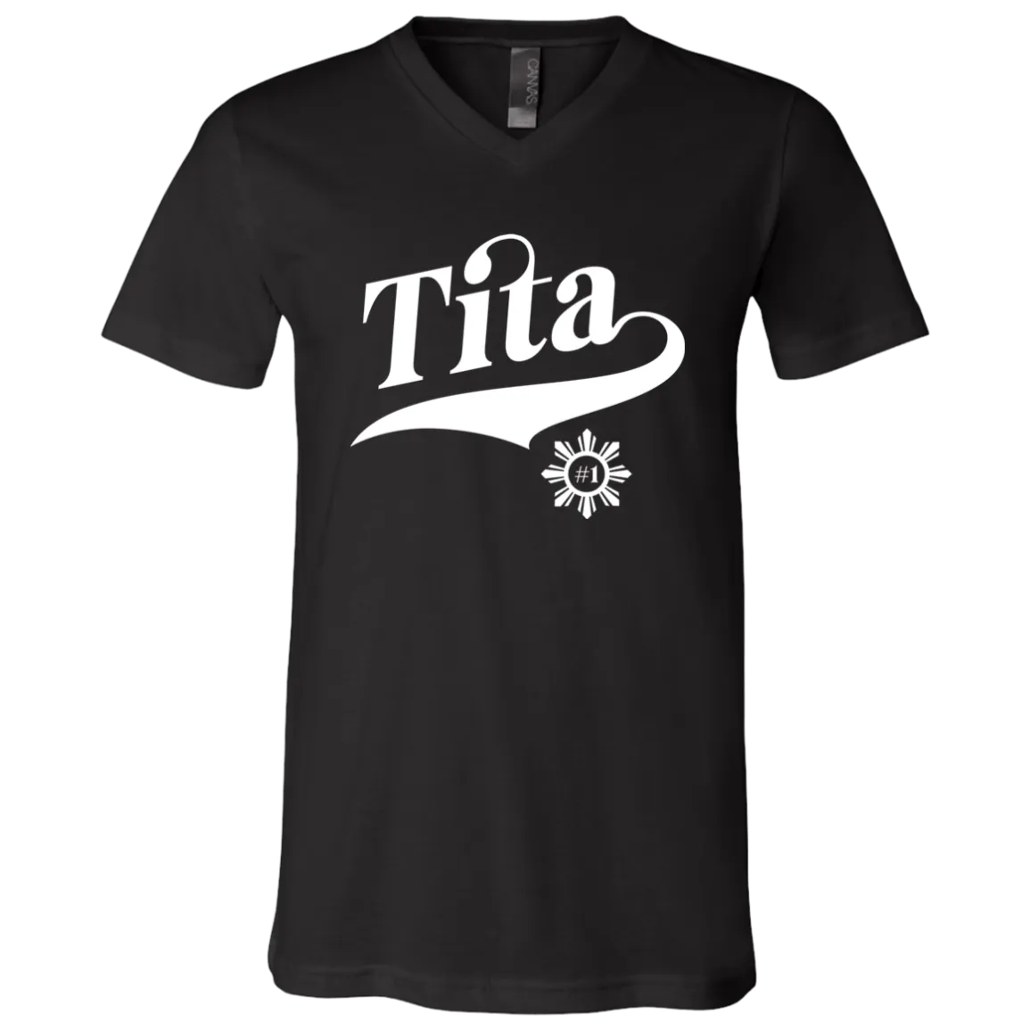 Number One Tita Unisex Jersey V-Neck T-Shirt