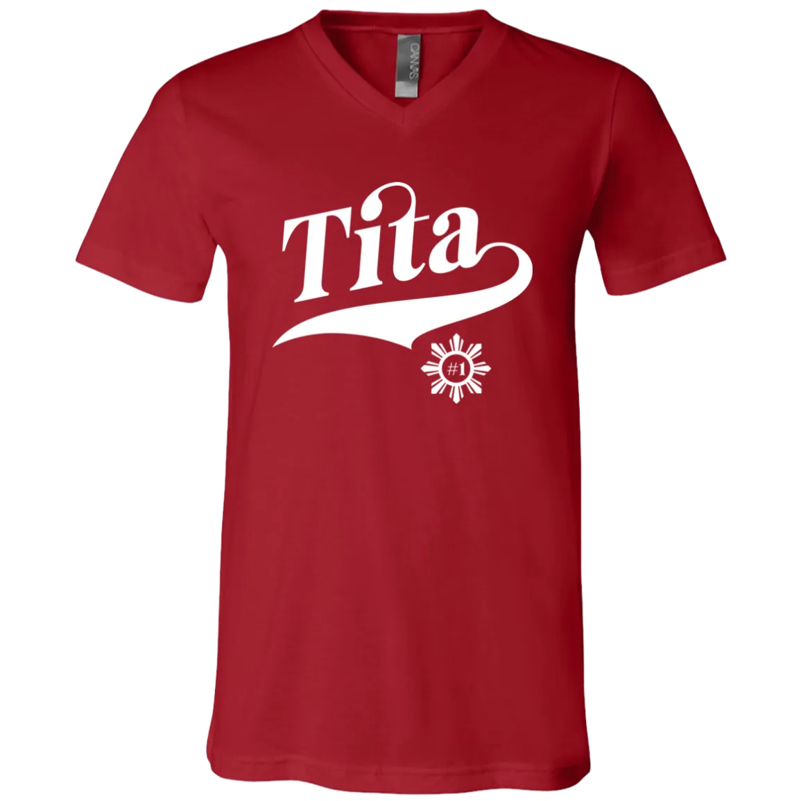 Number One Tita Unisex Jersey V-Neck T-Shirt