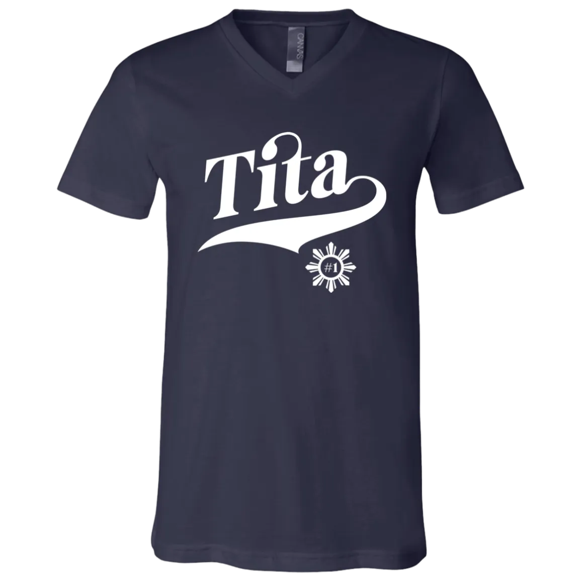 Number One Tita Unisex Jersey V-Neck T-Shirt