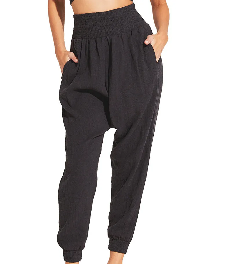 Nya Smocked Bandeau-Nya Smocked Beach Pant ::RET