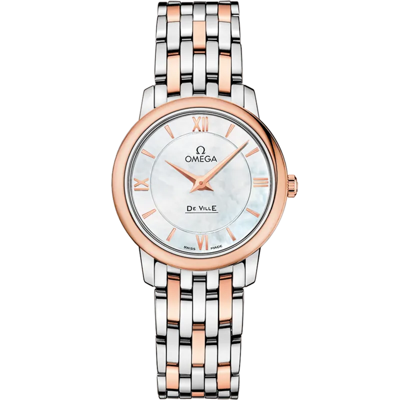 Omega De Ville Prestige 27.4 mm, steel - red gold on steel - red gold