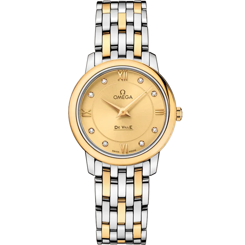 Omega De Ville Prestige 27.4 mm, steel - yellow gold on steel - yellow gold