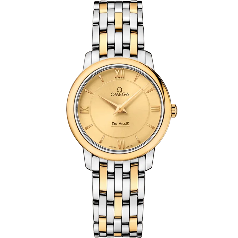 Omega De Ville Prestige 27.4 mm, steel - yellow gold on steel - yellow gold