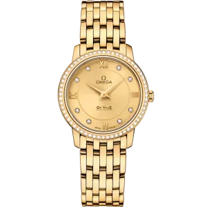 Omega De Ville Prestige 27.4 mm, yellow gold on yellow gold