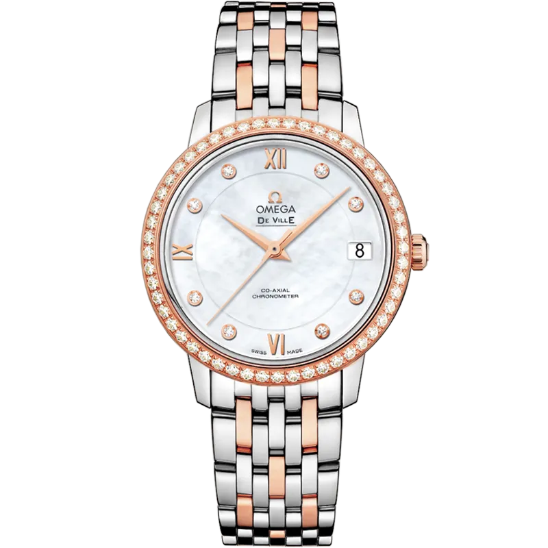 Omega De Ville Prestige 32.7 mm, steel - red gold on steel - red gold
