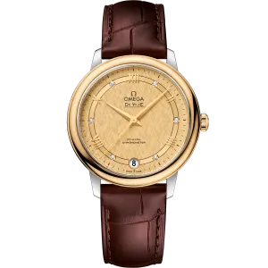 Omega De Ville Prestige 32.7 mm, steel - yellow gold on leather strap