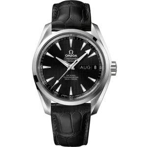 Omega Seamaster Aqua Terra 150M 38.5 mm, steel on leather strap
