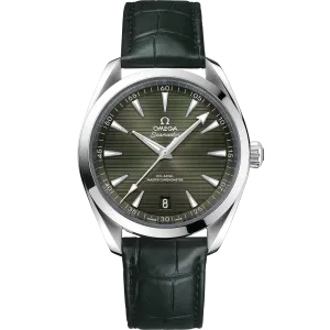 Omega Seamaster Aqua Terra 150M 41 mm, steel on leather strap