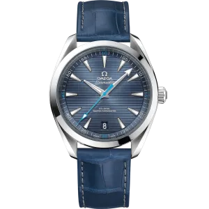 Omega Seamaster Aqua Terra 150M 41 mm, steel on leather strap