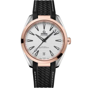Omega Seamaster Aqua Terra 150M 41 mm, steel - Sedna™ gold on rubber strap