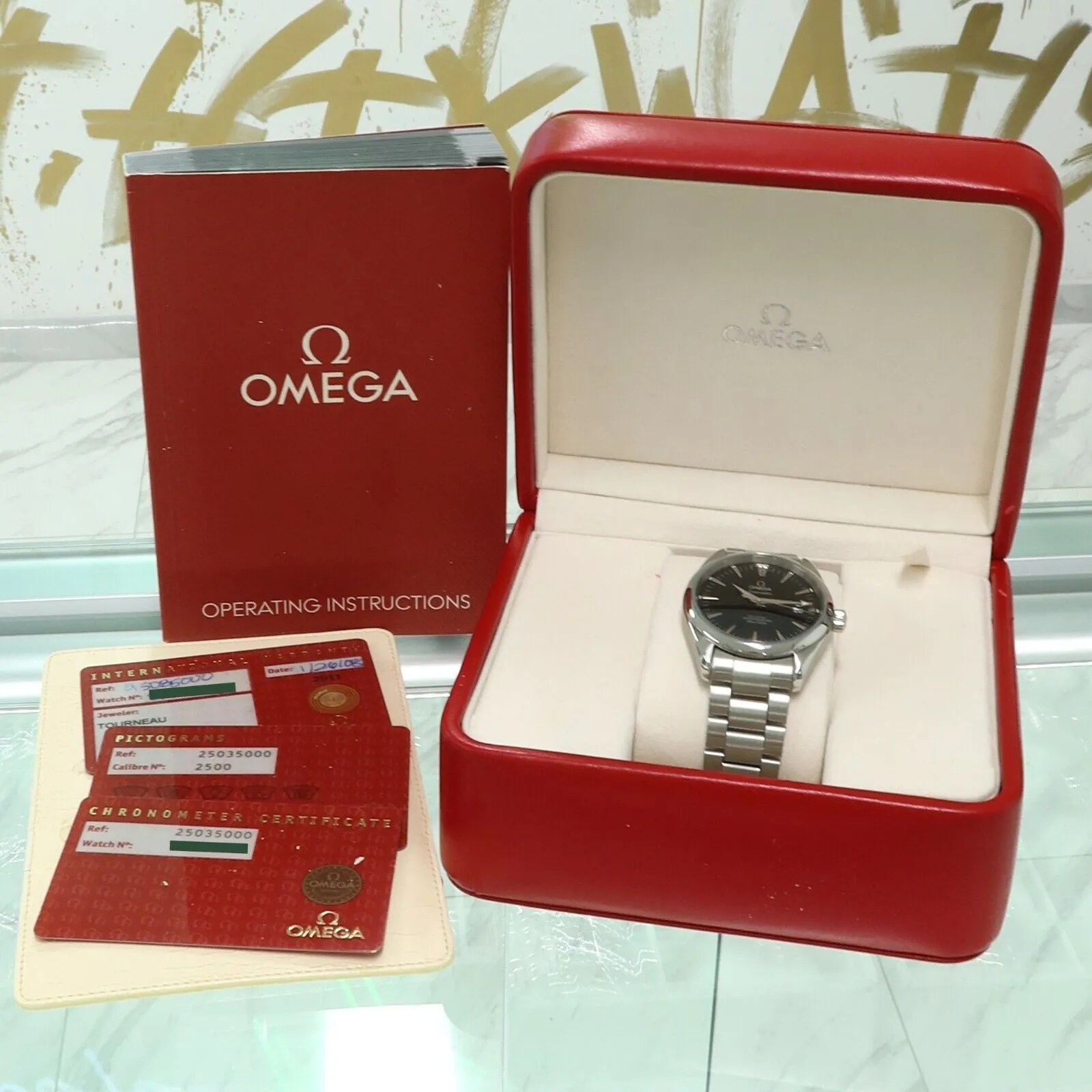 Omega Seamaster Aqua Terra Black Dial Stainless Steel 39MM Automatic 2503.50
