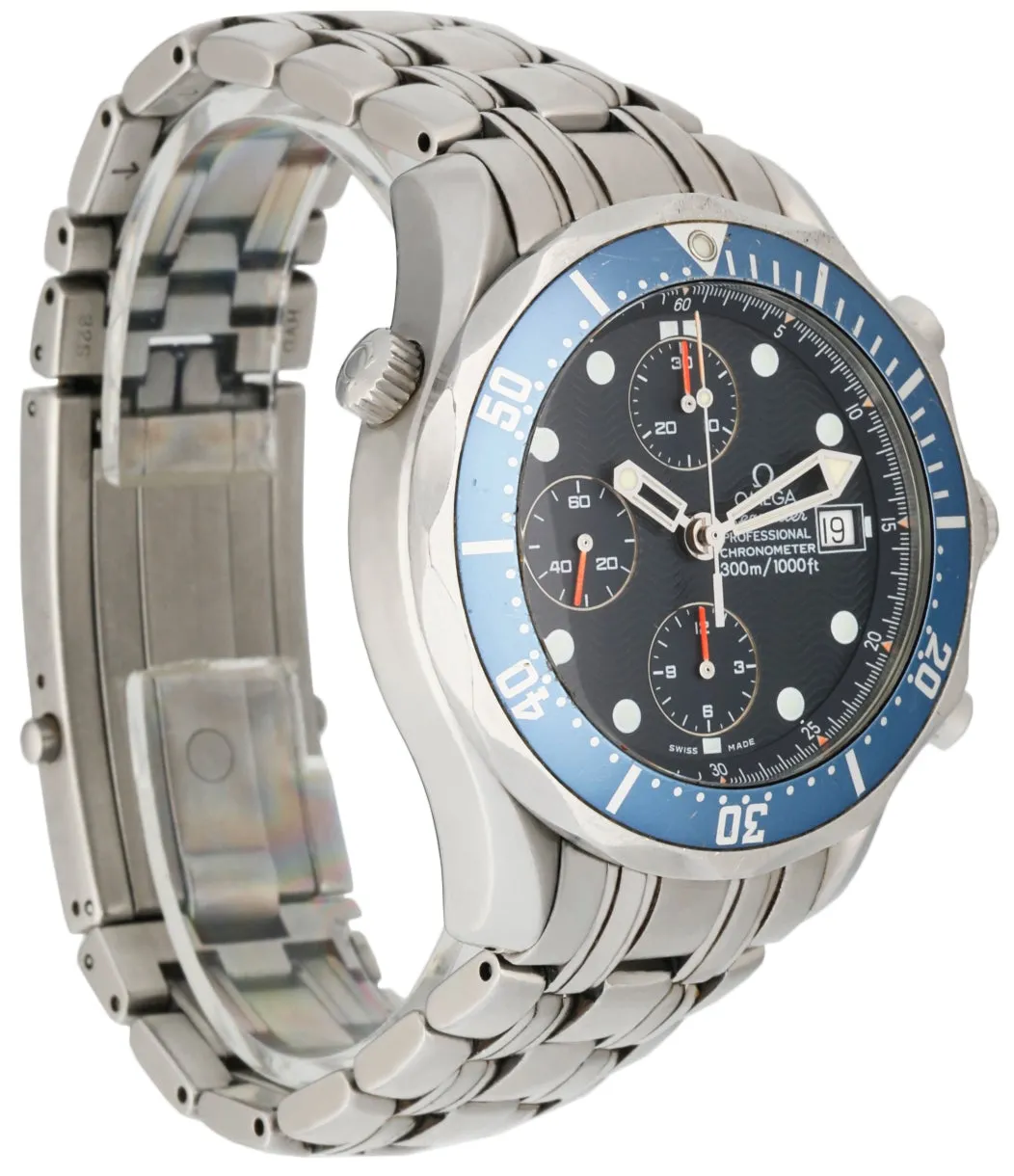 Omega Seamaster Chronograph Stainless Steel Men's Watch Box & Papers