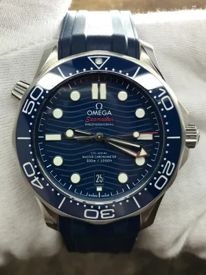 Omega Seamaster Diver 300M 210.30.42.20.03.001 Blue Dial Automatic Men's Watch