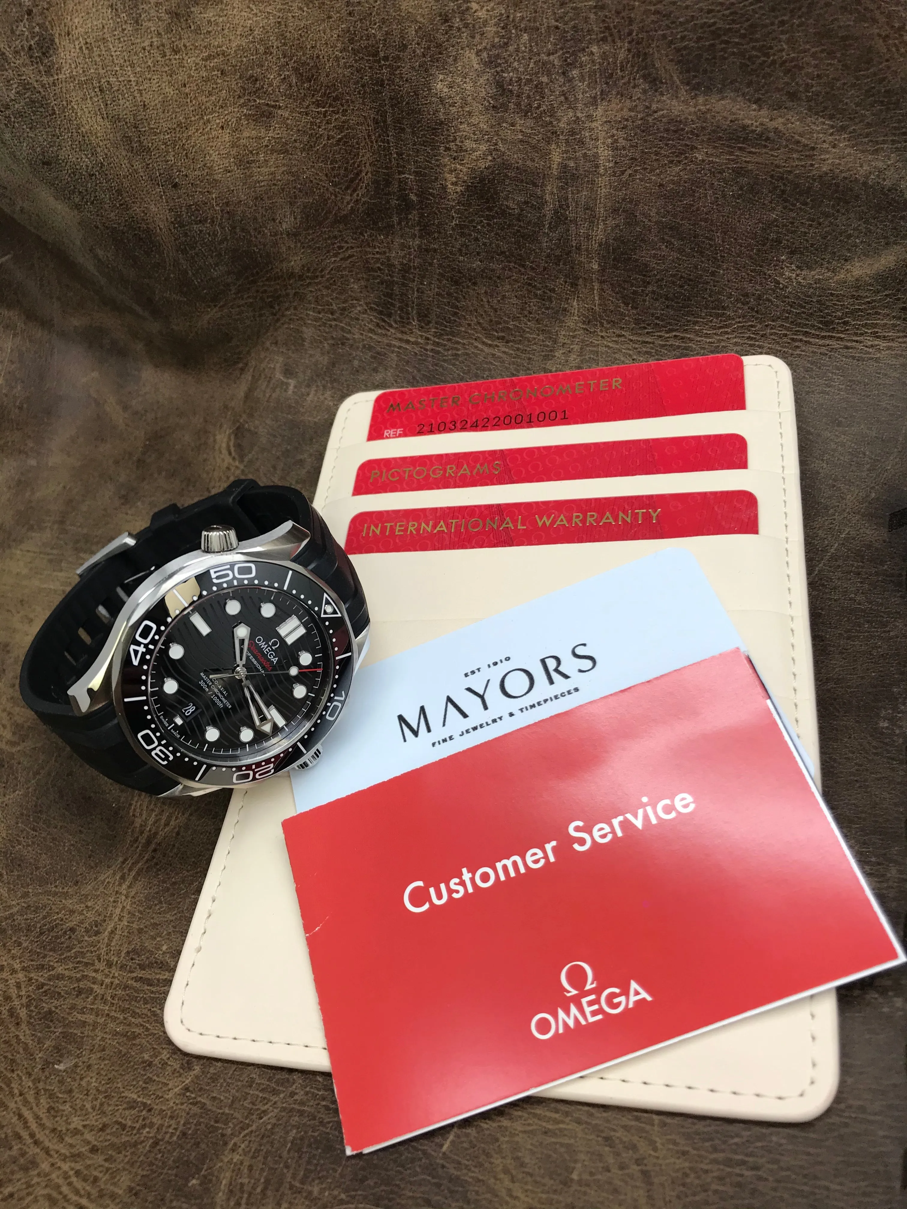 Omega Seamaster Diver 300M 210.32.42.20.01.001 Black Dial Automatic Men's Watch