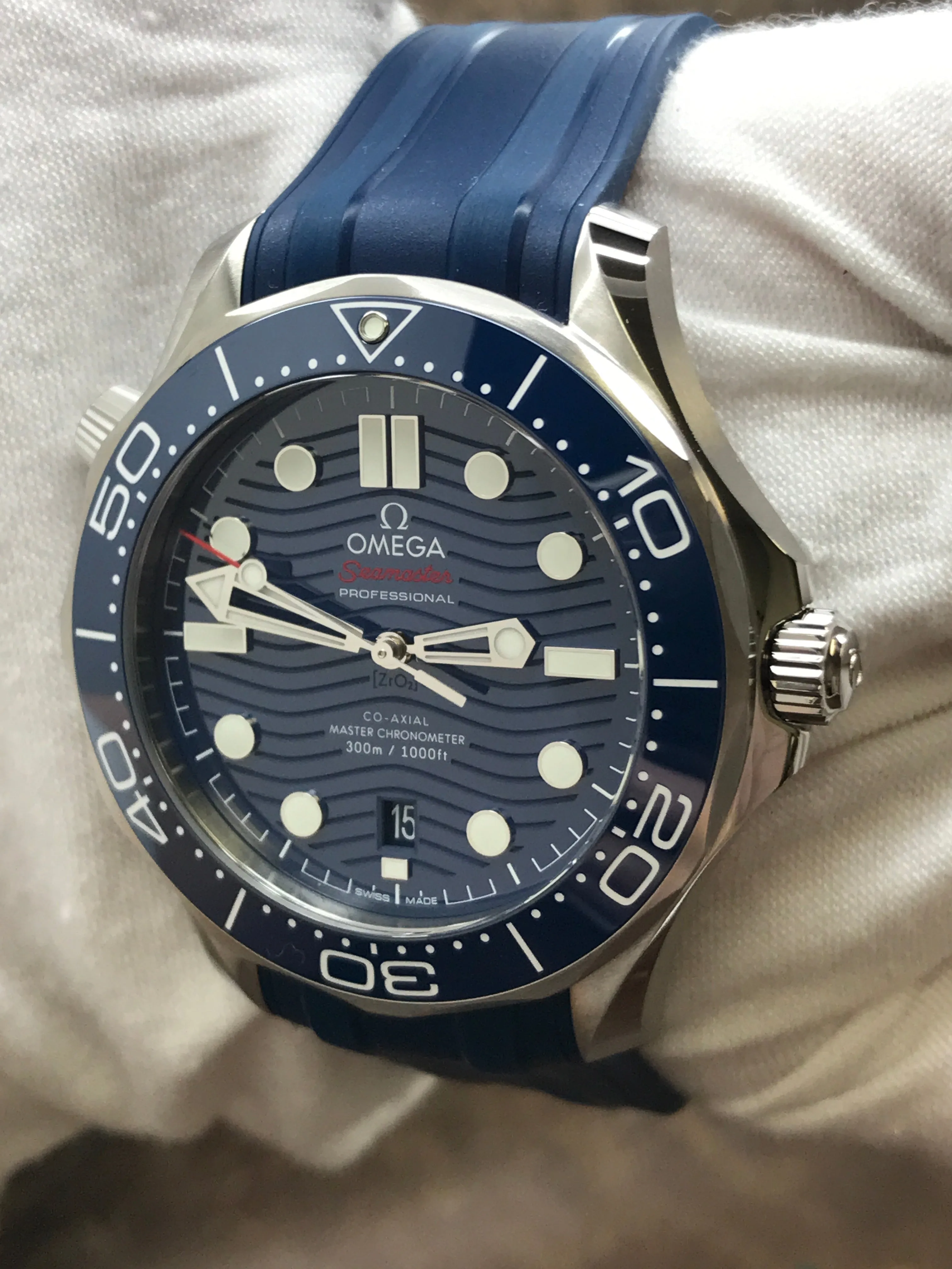 Omega Seamaster Diver 300M 210.32.42.20.03.001 Blue Dial Automatic Men's Watch