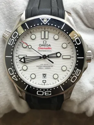 Omega Seamaster Diver 300M 210.32.42.20.04.001 White Dial Automatic Men's Watch