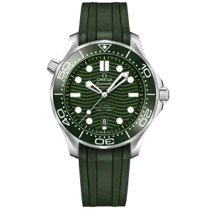 Omega Seamaster Diver 300M 42 mm, steel on rubber strap