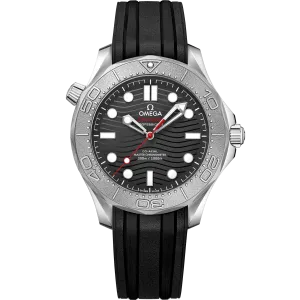 Omega Seamaster Diver 300M 42 mm, steel on rubber strap