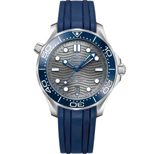 Omega Seamaster Diver 300M 42 mm, steel on rubber strap